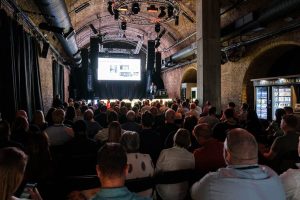 Audience watching the live event on stage