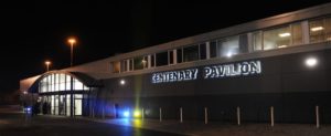 Centenary Pavilion Exterior Night New venue for Vendex North