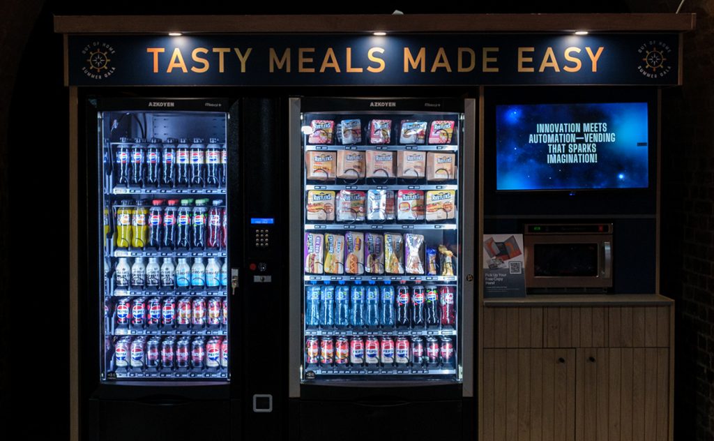Vending machines on show