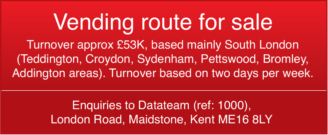 Vending Route for sale